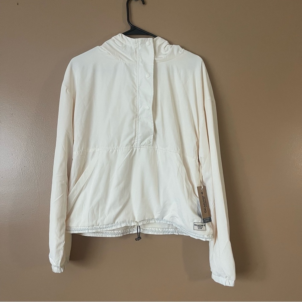 BearPaw Women's Off-White Utility Jacket size medium new